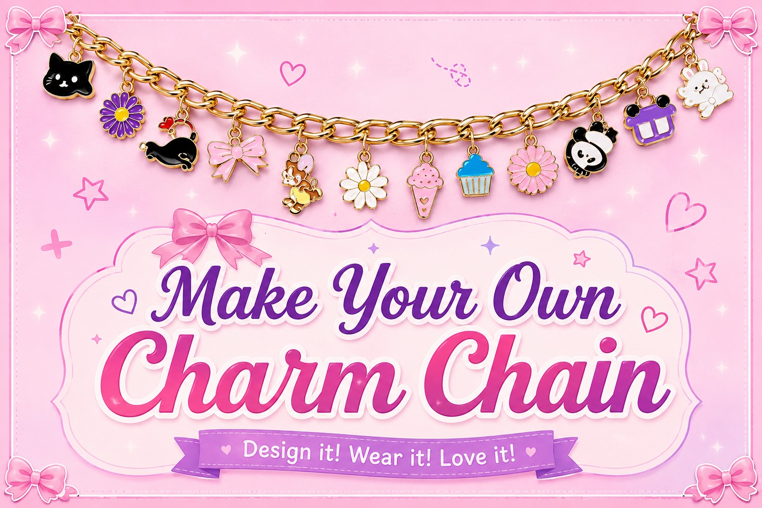 metal charm chain